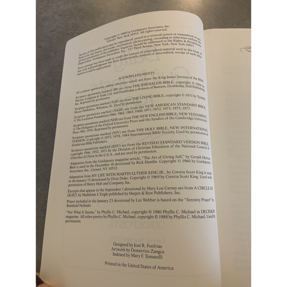 Daily Guideposts VTG 1989 by Guideposts Daily Christian Bible Devotions - Picture 4 of 6